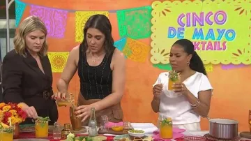 Idyllwind Delrose Drive Studded Denim Vest worn by Katie Stilo as seen in Today with Jenna & Sheinelle on  May 5, 2026