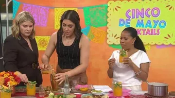 Idyllwind Irene Fringe Faux Leather Skirt worn by Katie Stilo as seen in Today with Jenna & Sheinelle on May 5, 2026