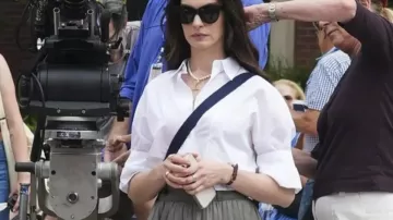 Anne Hathaway The Devil Wears Prada 2 Midi Skirt of Andy Sachs (Anne Hathaway) in The Devil Wears Prada 2