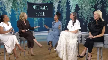 A.W.A.K.E. Mode Ruffled Top worn by Zanna Roberts Rassi as seen in Today on May 5, 2026