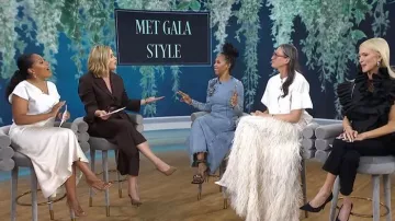Maison Margiela Denim Midi Dress worn by June Ambrose as seen in Today with Jenna & Sheinelle on May 5, 2026