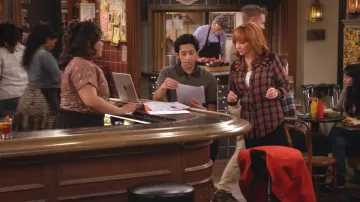 Johnny Was Puff Sleeve Western Top worn by Bobbie (Reba McEntire) as seen in Happy's Place (S02E15)