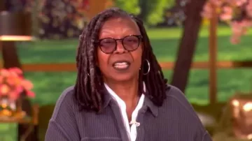 Aerie Anytime Fave Waffle Shirt worn by Whoopi Goldberg as seen in The View on  April 28, 2026