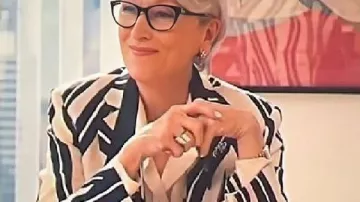 The Devil Wears Prada 2 Meryl Streep Striped Blazer of Miranda Priestly (Meryl Streep) as seen in The Devil Wears Prada 2