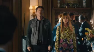 Zadig & Voltaire Taos Leopard Print Silk Shirt worn by Morgan Gillory (Kaitlin Olson) as seen in High Potential (S02E18)