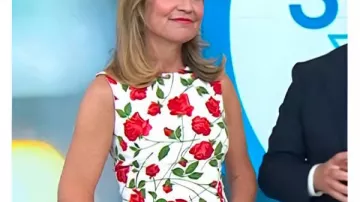 El vestido Today 2026 con estampado de rosas de Savannah Guthrie