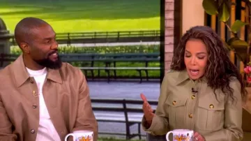 Zimmermann Rebellion Crop Utility Jacket worn by Sunny Hostin as seen in The View on April 30, 2026