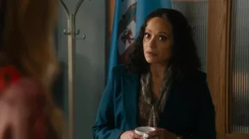 Frame The Paisley Silk Tie Blouse worn by Selena Soto (Judy Reyes) as seen in High Potential (S02E18)