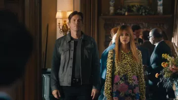 John Varvatos Andrew Slim Fit Leather Trucker Jacket worn by Nick Wagner (Steve Howey) as seen in High Potential (S02E18)