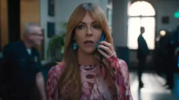 Nest Jewelry Green Seashell Drop Earrings worn by Morgan Gillory (Kaitlin Olson) as seen in High Potential (S02E18)