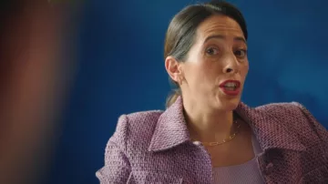 Gorjana Paperclip Necklace worn by Gabriela De La Rosa (Jimena Larraguivel) as seen in Twenty Twenty Six (S01E01)