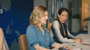 Veronica Beard Coralee Top worn by Sarah Campbell (Chelsey Crisp) as seen in Twenty Twenty Six (S01E02)