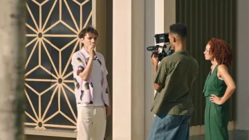 Mango Pinstripe Suit Trousers worn by Madison Flynn (Erin Kellyman) as seen in Twenty Twenty Six (S01E02)