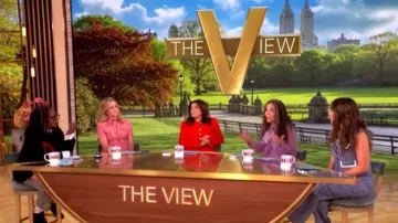 Maje Tweed Trousers worn by Alyssa Farah Griffin as seen in The View on May 5, 2026