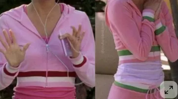 Juicy style velour zip up of Gabrielle Solis (Eva Longoria) in Desperate Housewives (S01E01)
