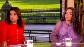 The Attico Mohair Crewneck Sweater worn by Sunny Hostin as seen in The View on May 5, 2026