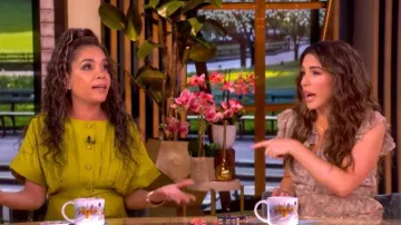 Veronica Beard Avenel Paisley Asymmetric Hem Silk Dress worn by Alyssa Farah Griffin as seen in The View on May 6, 2026