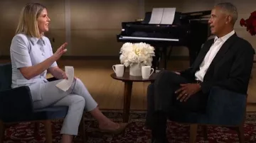 Veronica Beard Dell Slim-Leg Pant worn by Jenna Bush Hager as seen in Today on May 6, 2026