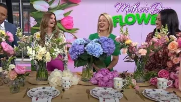 Gucci Floral Print Silk Blouse worn by Christina Stembel as seen in Today on May 6, 2026