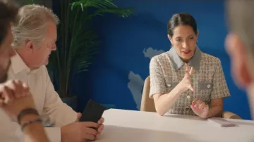 Claudie Tweed Dress worn by Gabriela De La Rosa (Jimena Larraguivel) as seen in Twenty Twenty Six (S01E05)