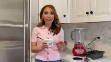 H&M Short-Sleeved Cardigan worn by Lori Bergamotto as seen in Good Morning America on  April 29, 2026