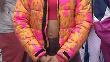Flower Puffer Jacket worn by Christiani Pitts in Full Episode: TODAY Show - May 5