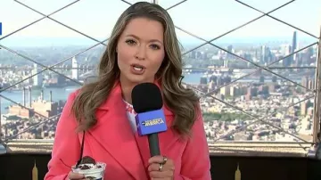 Lascana Double Breasted Coat worn by Dani Beckstrom as seen in Good Morning America on  May 1, 2026
