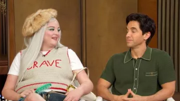 Versace Cotton Knit Button-Down Sweater worn by Paul Downs as seen in Good Morning America on  May 6, 2026