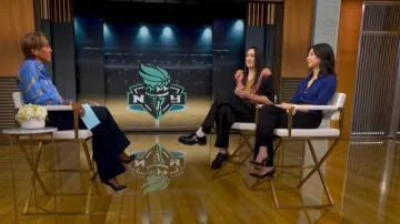 Dries Van Noten Cassif Shirt worn by Breanna Stewart as seen in Good Morning America on May 6, 2026