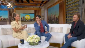 Toccin Pleated Wide Leg Trousers worn by Ginger Zee as seen in Good Morning America on May 6, 2026