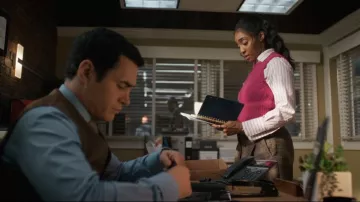 Rag & Bone Indiana Shirt worn by Faith Mitchell (Iantha Richardson) as seen in Will Trent (S04E18)