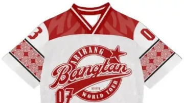 BTS Arirang World Tour White and Red Jersey