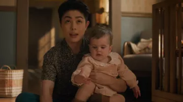 J Crew Short Sleeve Slub Cotton Linen Blend Camp Collar Shirt worn by Nico (Cora Lu Tran) as seen in Will Trent (S04E18)