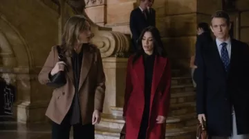 Reiss Solene Petite Wool Blend Double Breasted Suit Blazer worn by Vanessa Barret (Virginia Kull) as seen in Law & Order (S25E11)