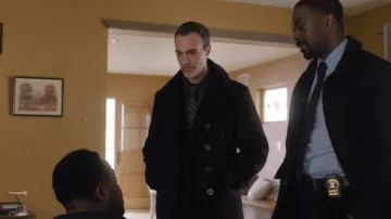 Ralph Lauren Purple Label Striped Silk Tie worn by Vincent Riley (Reid Scott) as seen in Law & Order (S25E11)