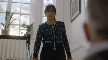 Veronica Beard Sylvane Argyle Cardigan worn by Carol Massey (Stephanie Szostak) as seen in Law & Order (S25E14)