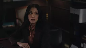 Theory Lynnia Slim Fit Wool Blazer worn by Odelya Halevi (Samantha Maroun) as seen in Law & Order (S25E16)