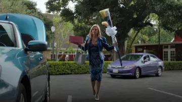 Akira Statue Status Rhinestone Bandage Midi Dress worn by Shyanne (Michelle Pfeiffer) as seen in Margo's Got Money Troubles (S01E05)
