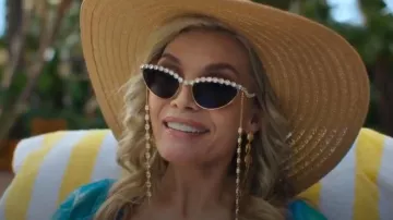 Swarovski Cat Eye Sunglasses worn by Shyanne (Michelle Pfeiffer) as seen in Margo's Got Money Troubles (S01E06)