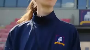Ted Lasso S4 Tanya Reynolds Blue Track Jacket