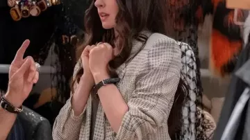 Anne Hathaway The Devil Wears Prada 2 Plaid Blazer