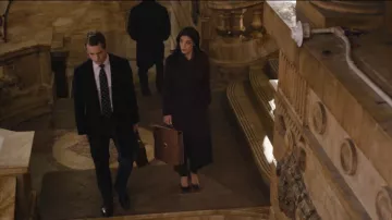 Reiss Brogan Wool Blend Coat worn by Samantha Maroun (Odelya Halevi) as seen in Law & Order (S25E19)