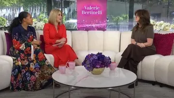 Quince Mongolian Cashmere Tee worn by Valerie Bertinelli as seen in Today with Jenna & Sheinelle on May 7, 2026
