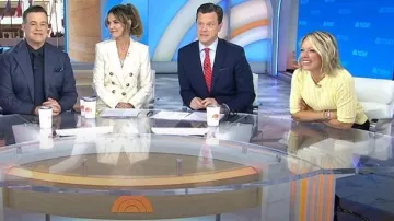 Chaqueta Dickey de Veronica Beard Charleston llevada por Savannah Guthrie, vista en Today el 7 de mayo de 2026