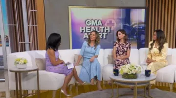 Moschino Floral-print Sleeveless Midi Dress worn by Tara Narula as seen in Good Morning America on  May 7, 2026