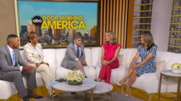 Reformation Andre Dress worn by Ginger Zee as seen in Good Morning America on  May 7, 2026