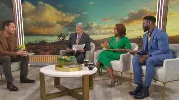 A.L.C. Adrian Dress worn by Gayle King as seen in CBS Mornings on April 28, 2026