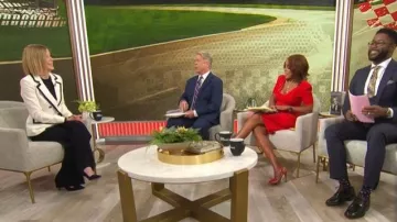 Veronica Beard Edison Jacket worn by Susie Wolff as seen in CBS Mornings on April 28, 2026