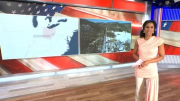 Et Ochs Fleur Dress worn by Adriana Diaz as seen in CBS Mornings on May 9, 2026