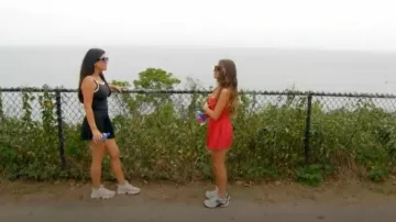 Lululemon Varsity High-Rise Pleated Swift worn by Jo-Ellen Tiberi as seen in The Real Housewives of Rhode Island (S01E07)